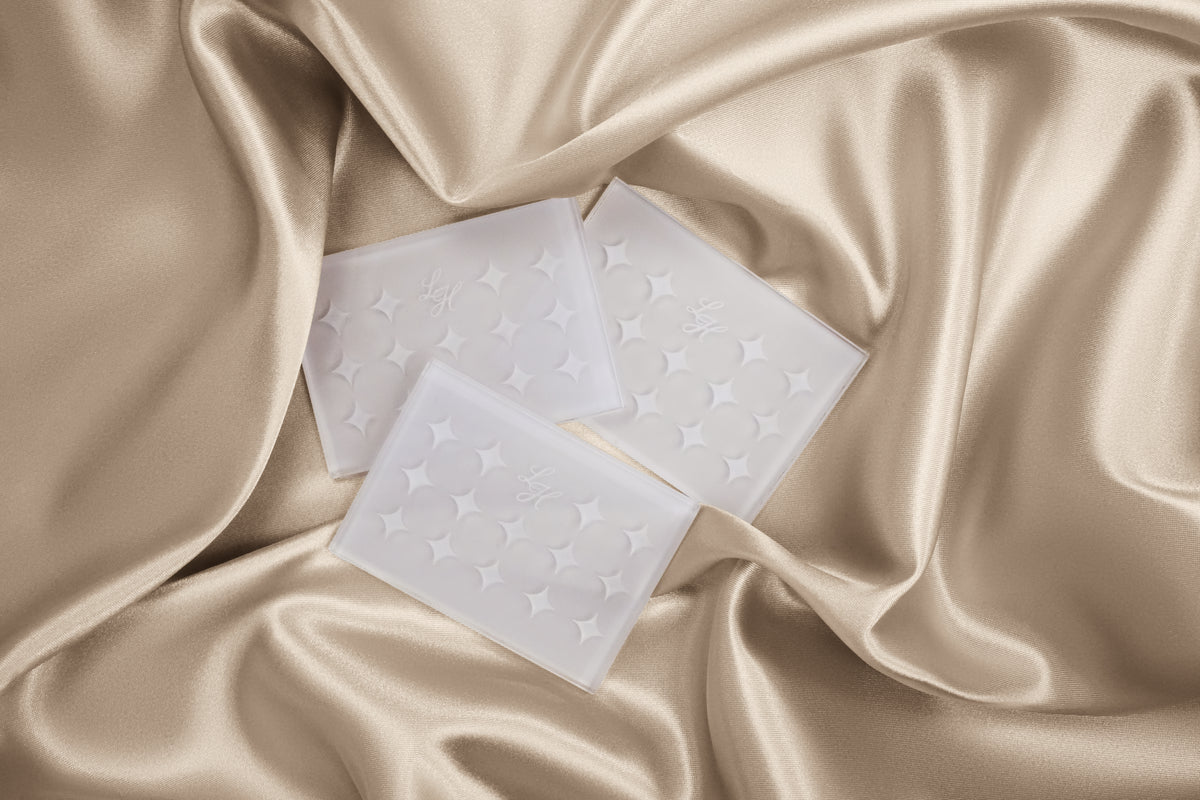 Light Heart Frosted Glass Glue Palette